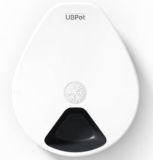 Ubpet Automatic Cat Feeder for Wet & Dry Food, 5-Meal Digital Dispenser with Semiconductor Cooling, 3 Cooling Modes, 24-Hour Freshness, Timed Feeding for Cats & Dogs